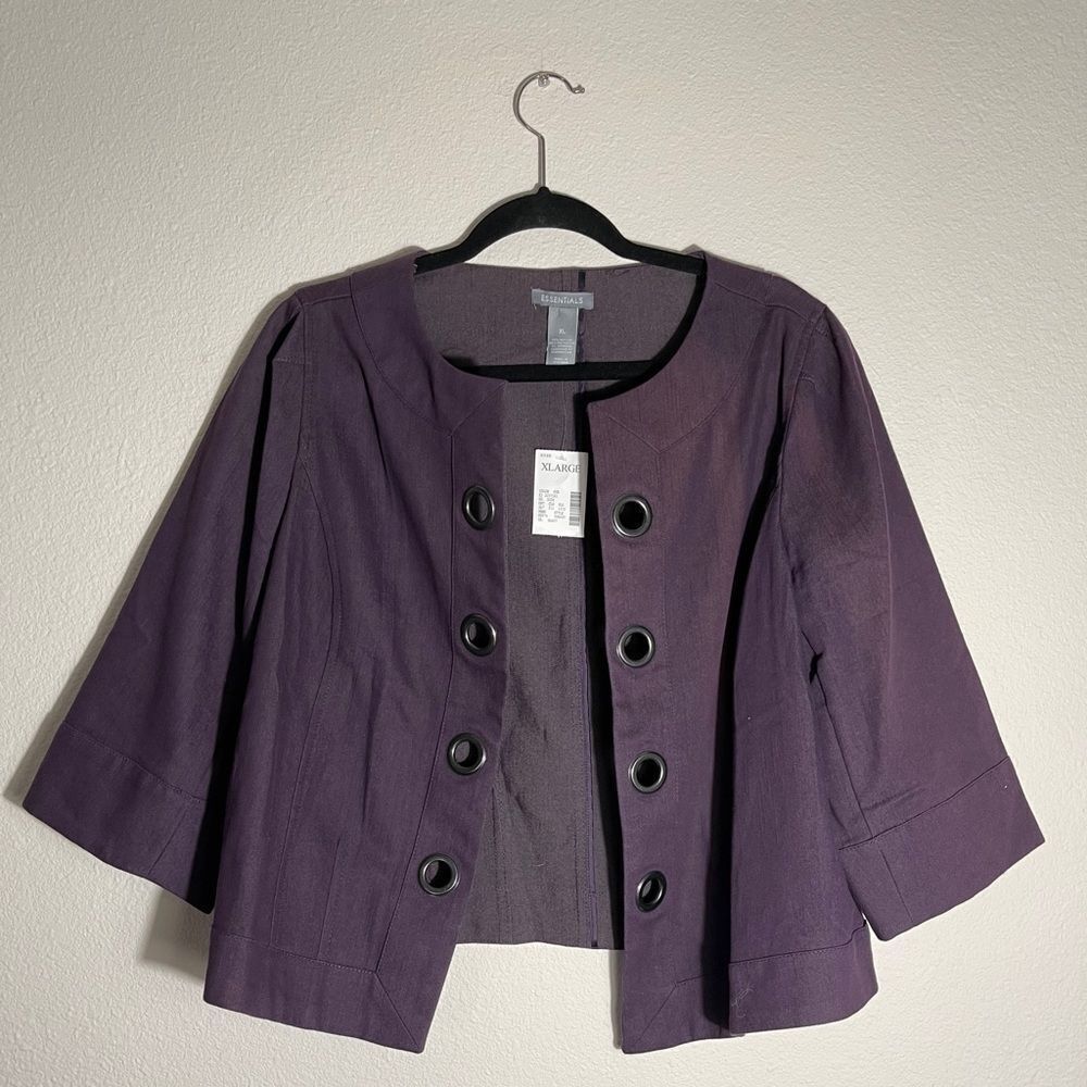 Essentials Jacket Purple NWT - Picture 7 of 7